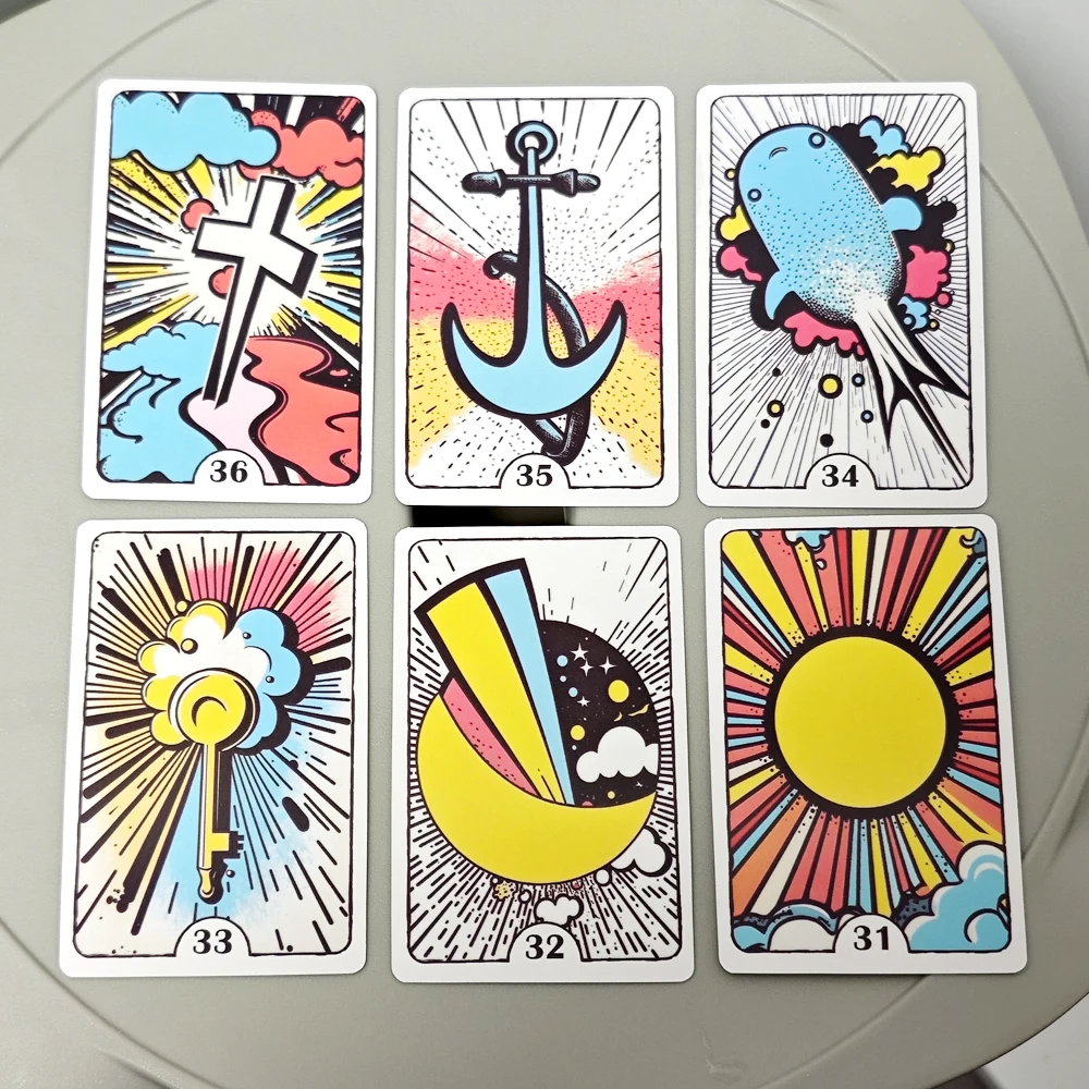 36 szt. Kart Pop Art Talia Lenormand 9 * 6 cm