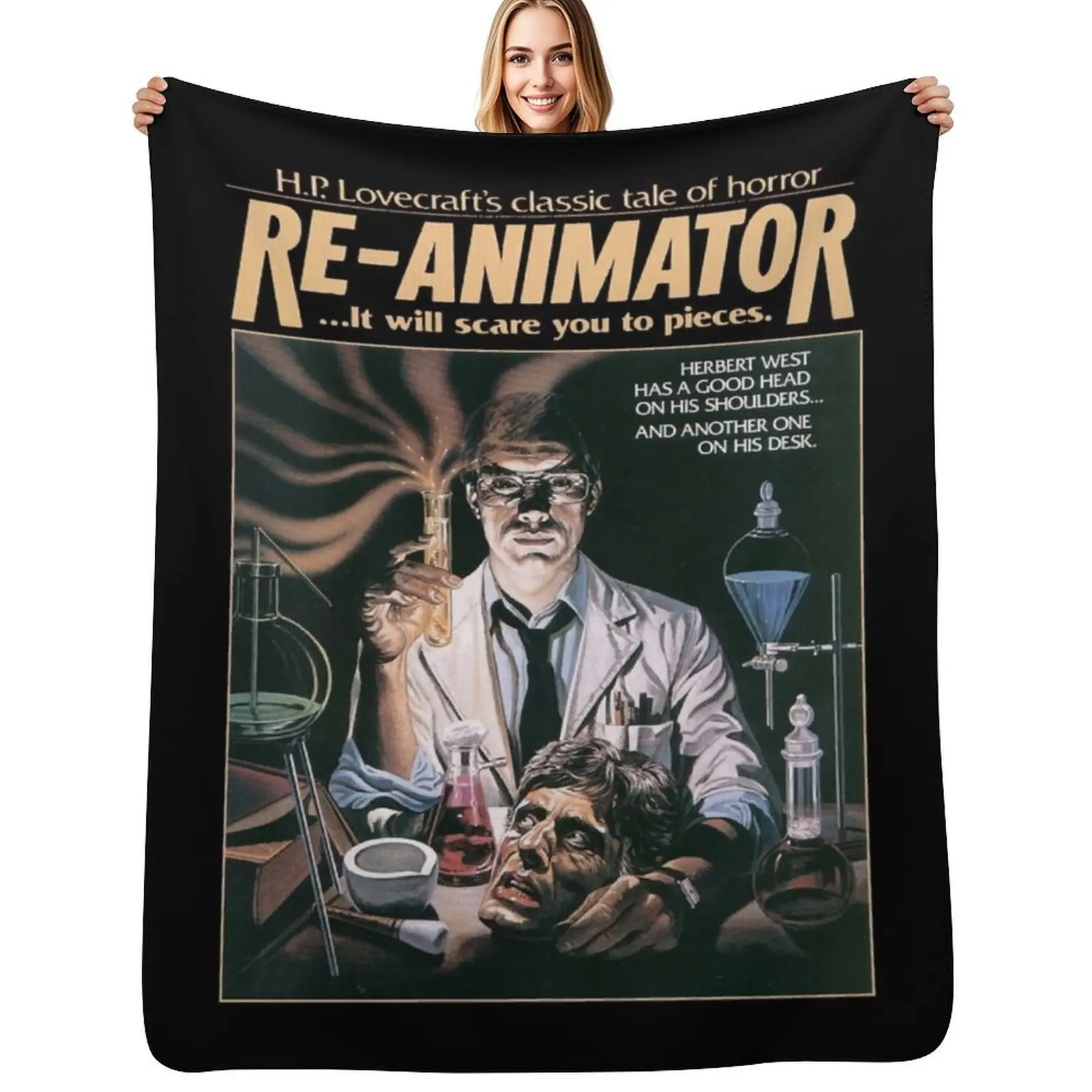 

Re-Animator Throw Blanket Multi Use Warm Blanket for Living Room Bedroom