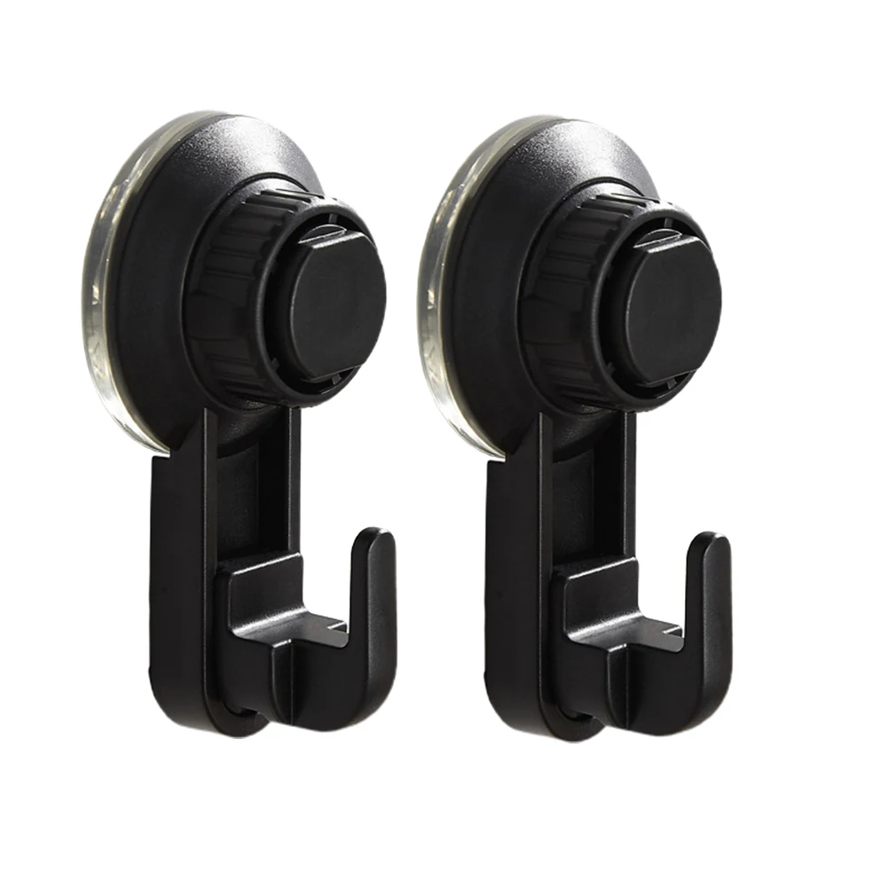 

2pcs Suction Cup Hooks Punch Free Wall Mounted Simple Pothooks Clothes Hangers Traceless Hooks for Bath Towels Kitchen Utensils