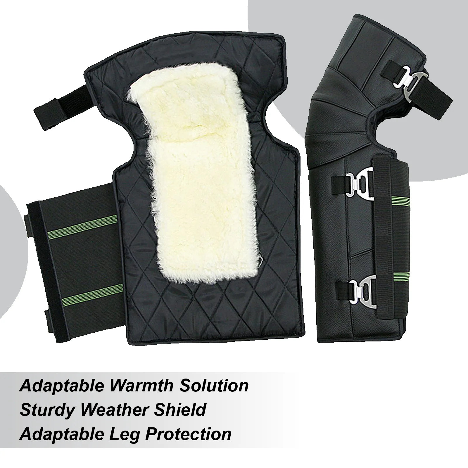 

Мотоциклетные наколенники, 1 пара ветрозащитных леггинсов на флисовой подкладке, зимние термонаколенники для езды на велосипеде