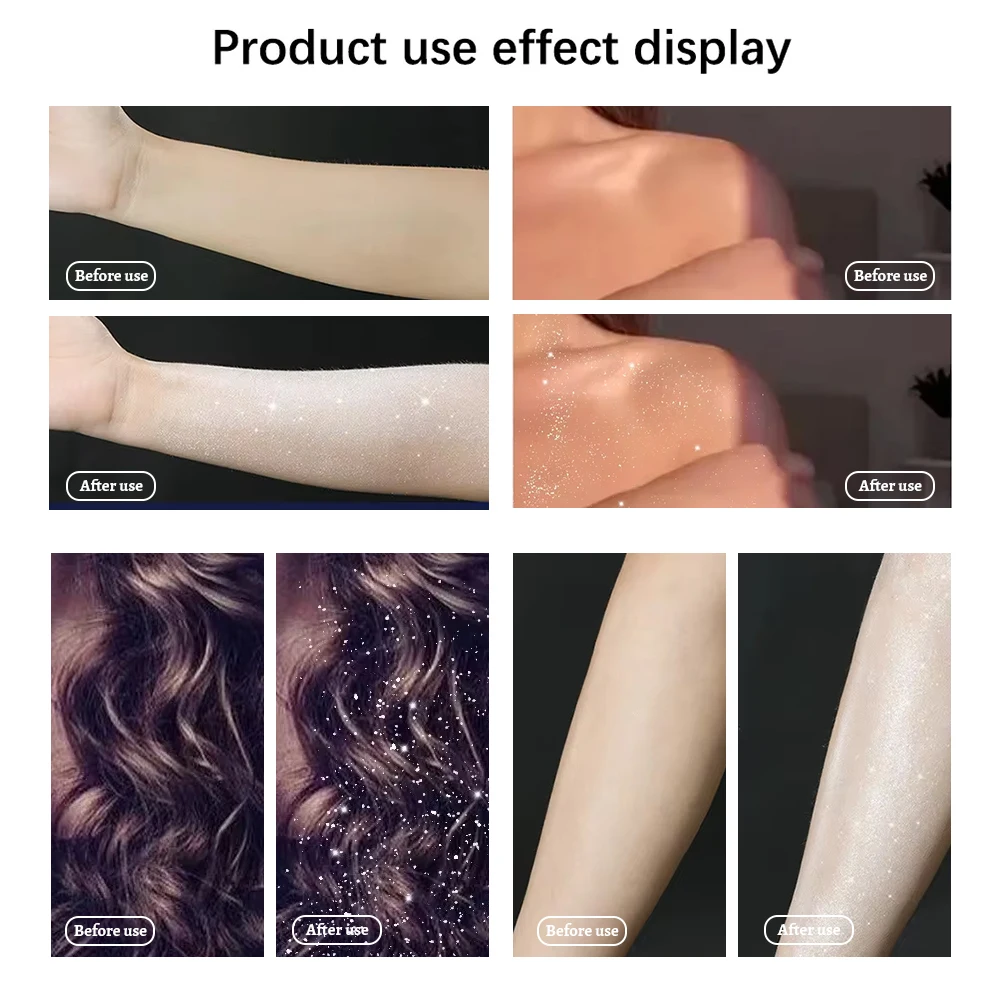 リキッド ハイライター メイクアップ スムース シャイン シマー グリッター ボディ ハイライター リキッド クリーム ファンデーション 長持ちするボディ化粧品