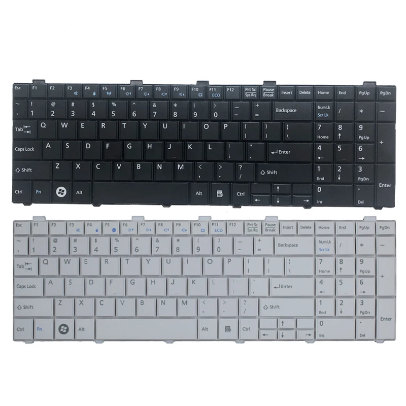 

New US Keyboard For Fujitsu Lifebook AH530 AH531 NH751 A530 A531 Black English Laptop Keyboard