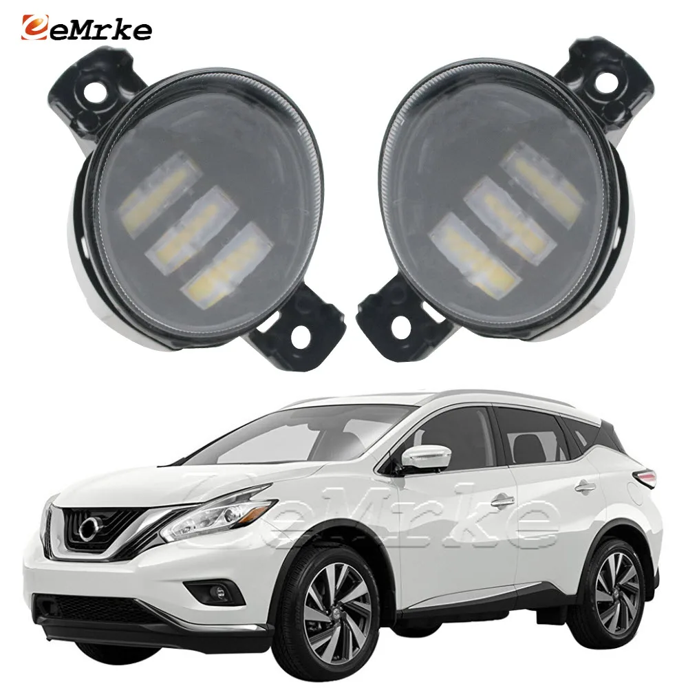 

2-PCS LED Pair Front Bumper Fog Lights Driving Lamp for Nissan Murano Z52 2015 2016 2017 2018 White and Yellow Car Light DRL 20W