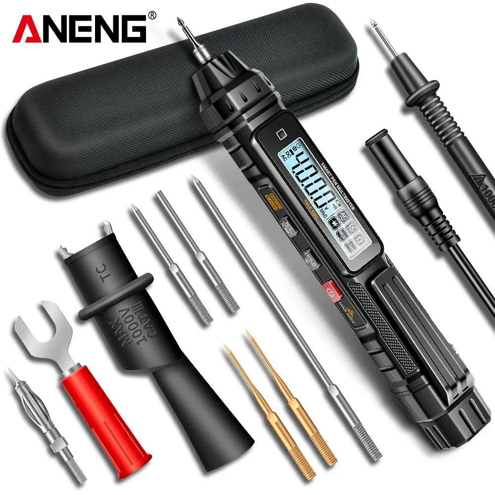 

Digital Multimeter Pen Type Meter ANENG A3005 Non-Contact AC/DC Voltage Ohm Diode Tester Professional 4000 Counts For Tool