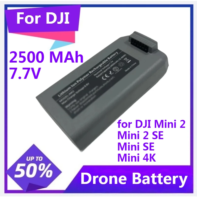 

Drone Battery for DJI Mini 2/Mini 2 SE/Mini SE/Mini 4K Intelligent Flight Battery Accessories 2500 MAh 7.7V Battery