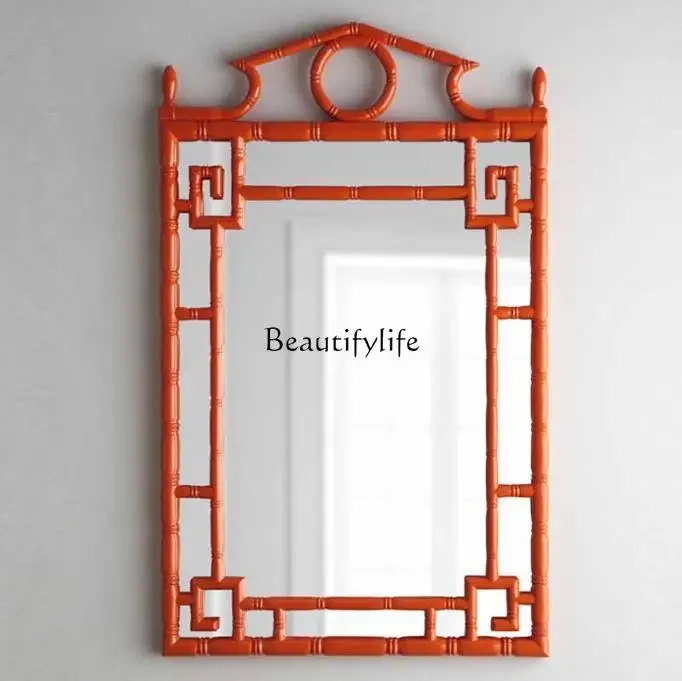 

yj9 Wedding red decorative Entrance mirror Bathroom mirror Makeup mirror