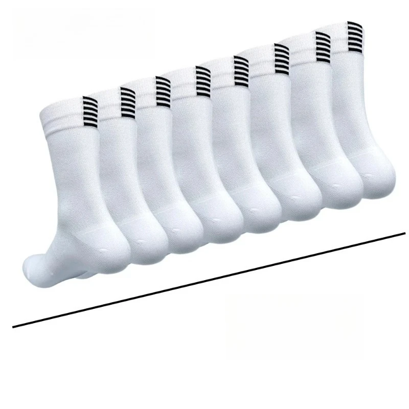 4 pares de calcetines de ciclismo de secado rápido, de media caña, para hombre y mujer, para deportes y fitness