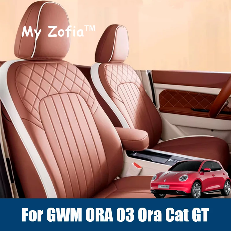 

Car Seat Covers For GWM ORA 03‌ Ora Cat GT Funky Cat 2023 2024 2025 2026 Leather Seat Cover Seat Cushion Protector Replacement