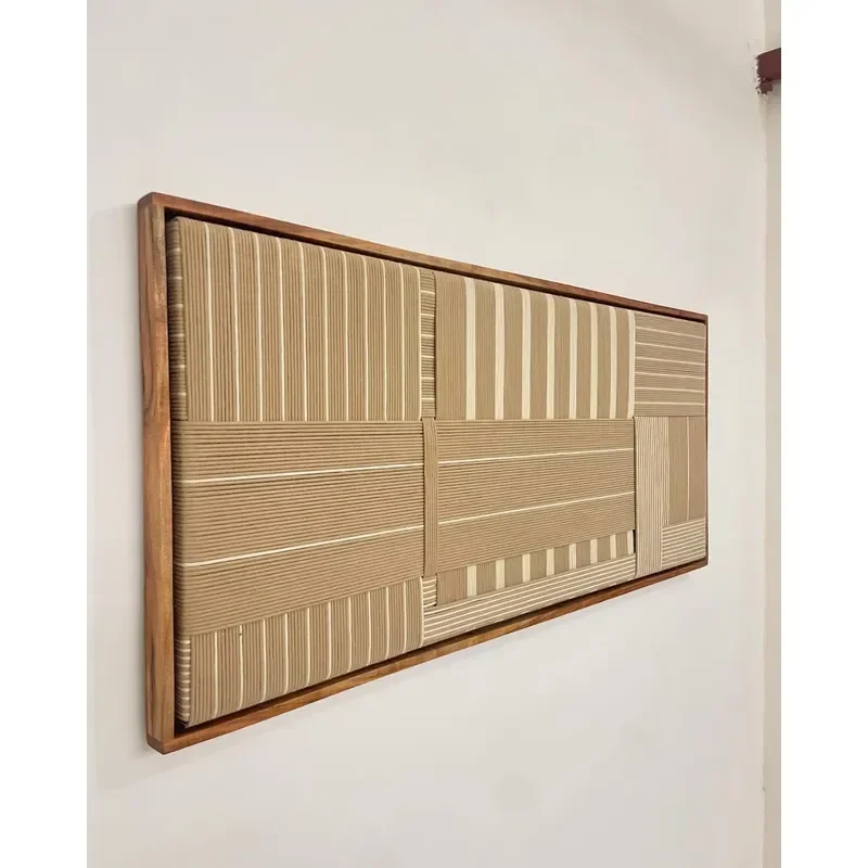 Modern Macrame Hand Woven Cotton Wall Hanging Geometric Decorative Home Room Wall Art for Birthday or Anniversary Celebration