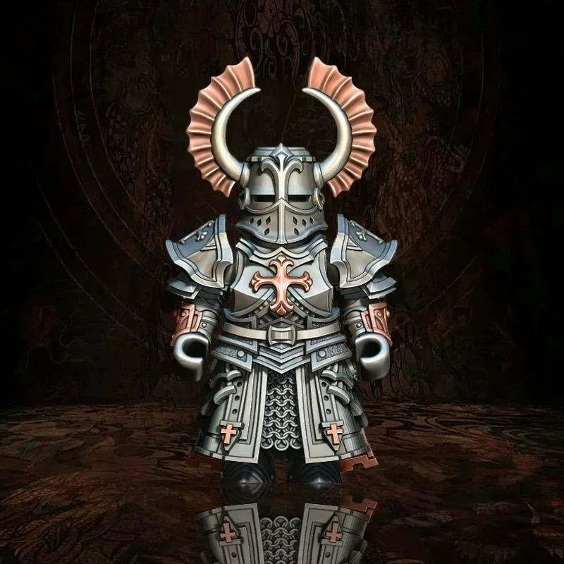 

2025 New Crusader Ornament Desktop Decoration Copper Pendant Handle Figurine Cultural And Creative Souvenir