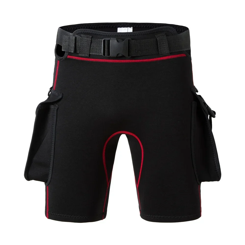 New Technical Diving Shorts Sun Protection Pants with Weight Pockets Adjustable Elastic Deep Diving Shorts Neoprene Diving Pants