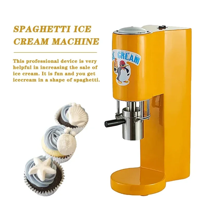 Spaghetti Press Ice Cream Machine Mold Pasta Italy Gelato Noodle Ice Cream Makers Electric Gelato Making Machine