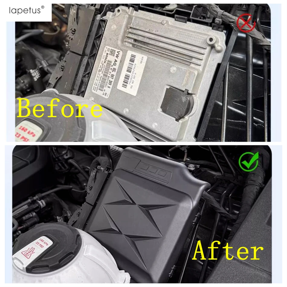 Para Audi Q5 2018 - 2024 unidad de Control electrónico ECU tapa de protección placa de ordenador de motor cubierta a pru