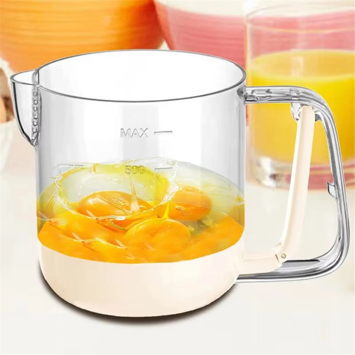 New Semi-Automatic Whisk Hand Mixer,Multifunctional Cream Dispenser for Kitchen,Perfect for Baking and Egg Beating A