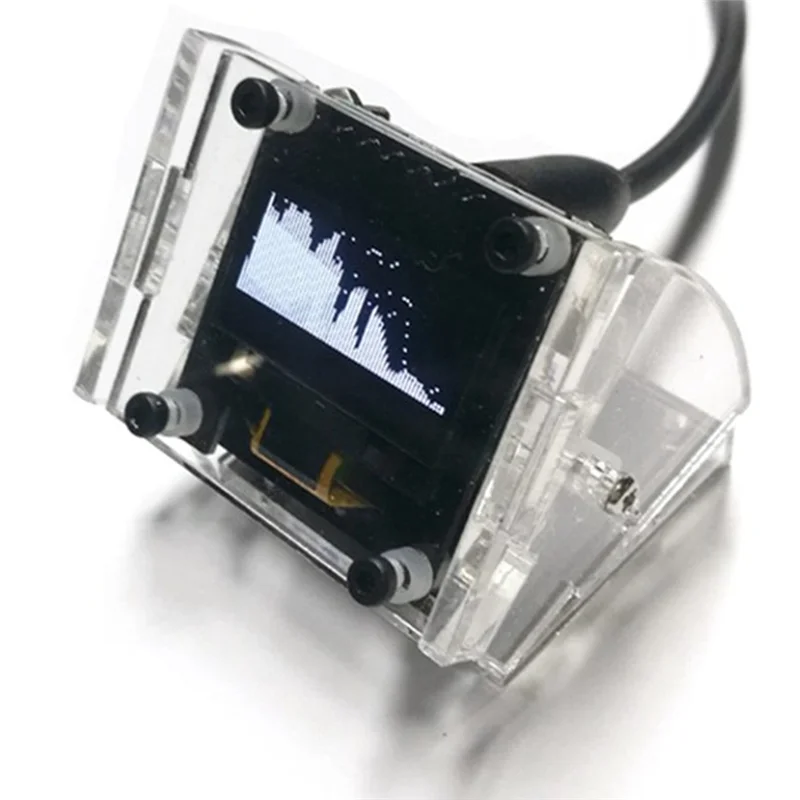 A37T-Compact 0.96" OLED Music Spectrum VU Meter And Rhythm Analyzer With Voice Control Audio Display