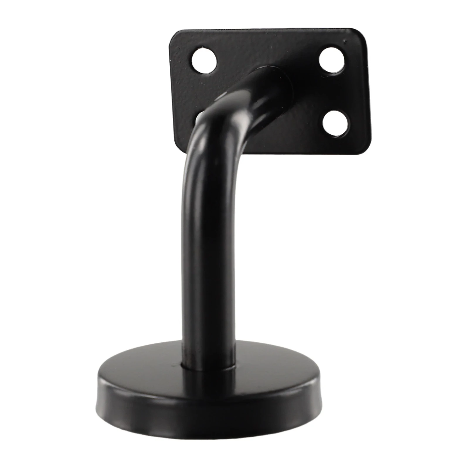 أداة درابزين قوس دعم جدار جبل 5 قطعة مزارع أسود منحني أنبوب حماية مسطح الفولاذ المقاوم للصدأ مريحة #2