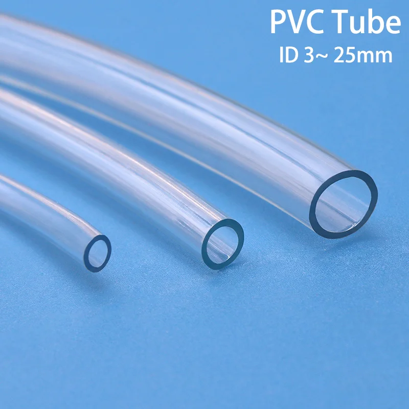 1M/3M PVC Soft Hose ID 2 3 4 5 6 8 10 12 14 16 18 20 25mm Odorless Plastic Transparent High Quality Water pump Flexible Tube