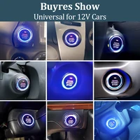 Hippcron Car Alarm One Button Start/Stop System Kit Remote Engine Door Lock Keyless Entry System Central Locking 6