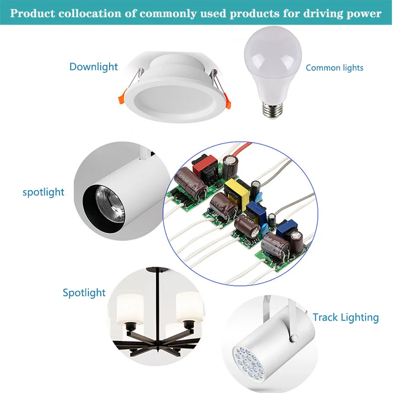 3W,4-7W,8-12W,8-24W,24-36W LED Driver Power Supply Built-in Constant Current Lighting 85-265V Output 300mA Transformer