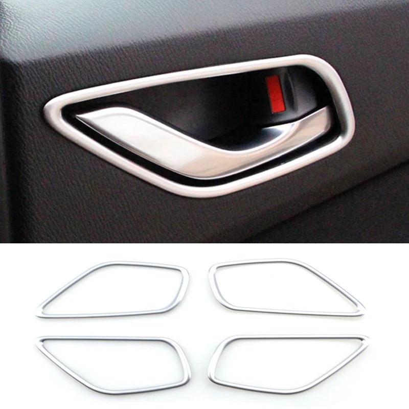 For Mazda 3 Axela M3 2014 2015 2016 2017 2018 Chrome Interior Inner Door Handle Bowl Catch Cover Trim Frame Molding Decoration