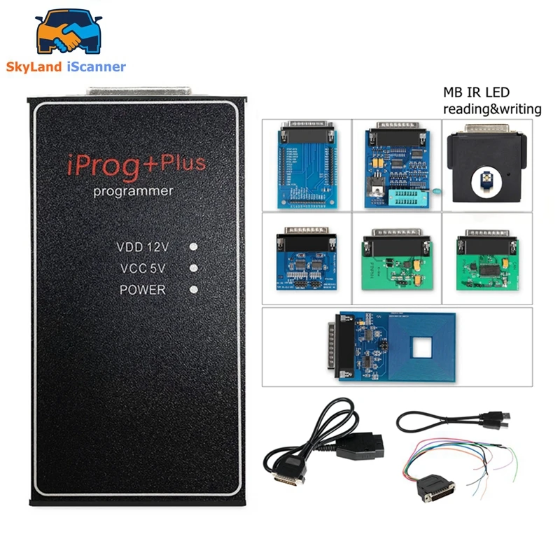 2024 Newest Iprog+ Plus Full Adapters IPROG V777 Support Carprog/Tango/Digiprog Main Unit