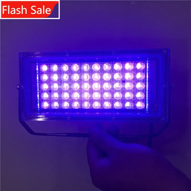 

УФ-лампа ShinyYing 20W 395нм, 50 светодиодов, алюминиевый корпус, для отверждения гель-лака и декораций для вечеринок и сцены, 110В/220В