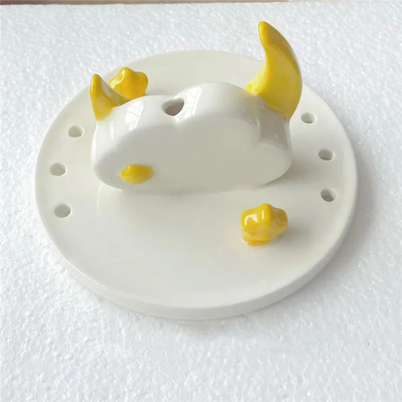 Ceramic Pet Water Fountain Cover Electronics Drinker For Cats Pet Drinking Fountain Lid Cat Water Dispenser Cap Pet Fountain Top