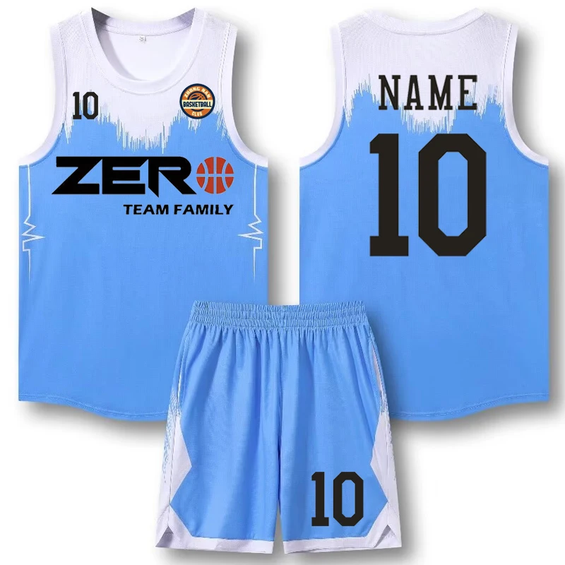 Men Basketball Jerseys Customize Youth Match Breathable Quick-dry Fabric Training Uniform Vest Shorts Basketball Shirt Sport Set