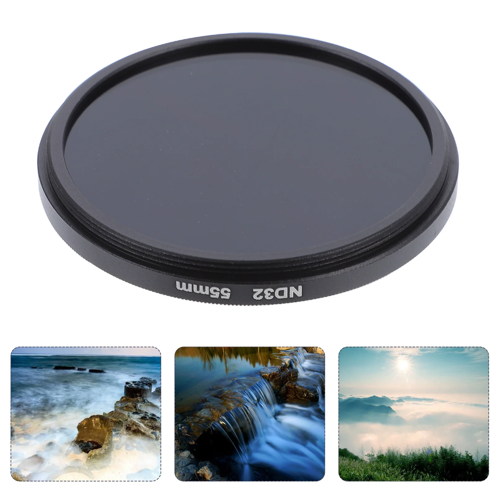 

55Mm Variable Neutral Density Filter Adjustable Nd Camera Lens Filter for Photography with Smooth Shutter Control Reduces Glare