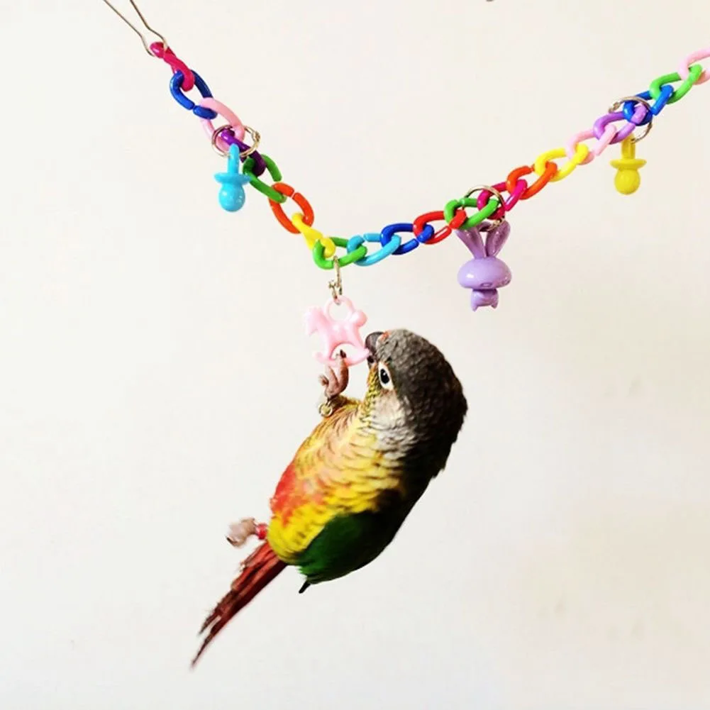 Pet Bird Toy Parrot Swing Cage Toy Climbing Toy for Parakeet Cockatiel Budgie Lovebird Bird Accessories Pet Supplies