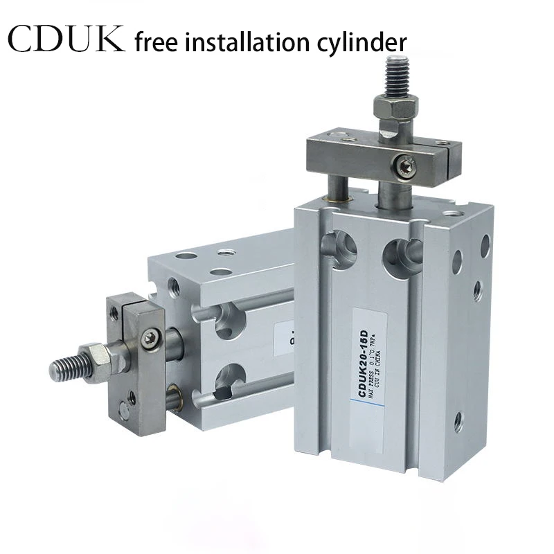 

SMC Type CDUK6 CDUK10 CDUK16 CDUK20 CDUK25 CDUK32 Stroke 5-50mm Double Acting Built-in Magnet CDUK Free Mount Cylinder