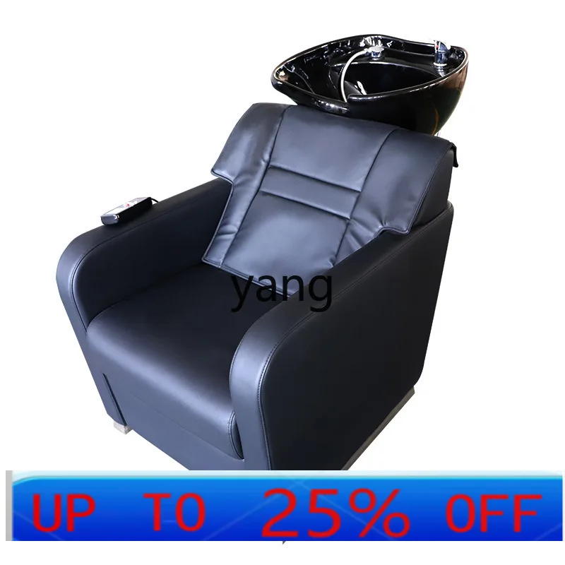 lmm simple semi-reclining flush bed barber shop flush bed for hair and beauty