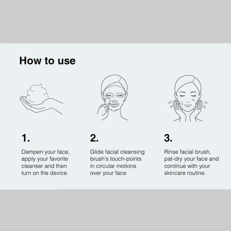 Electric Facial Cleanser Skin Care Silicone Vibrating Beauty Brush