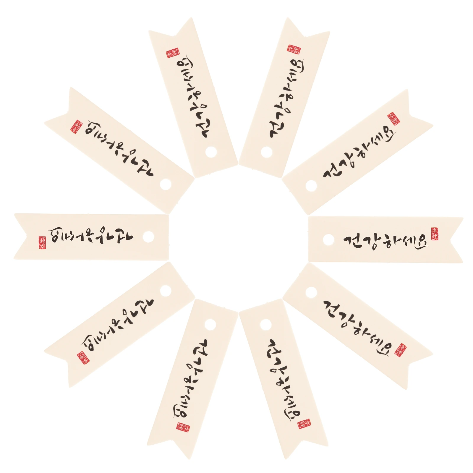 

100pcs Blessing Greeting Tags Korean Gift Wrapping Creative DIY Festival Multi-Use Packaging Express Sincere Wishes