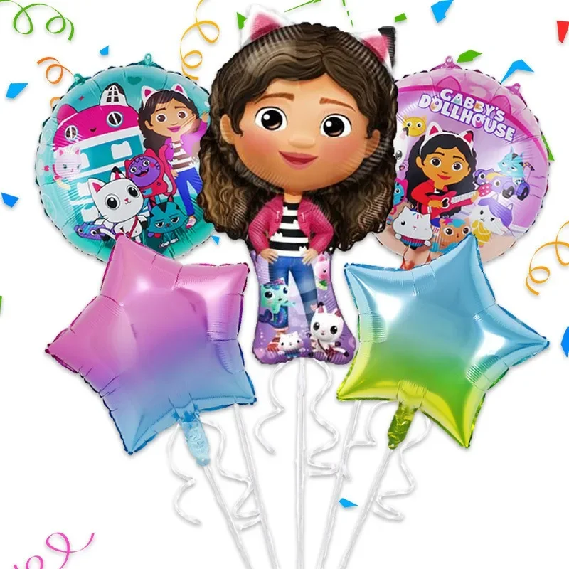 Disney Cartoon Gaby Doll House Aluminum Film Balloon Set Children's Toy Birthday Decoration