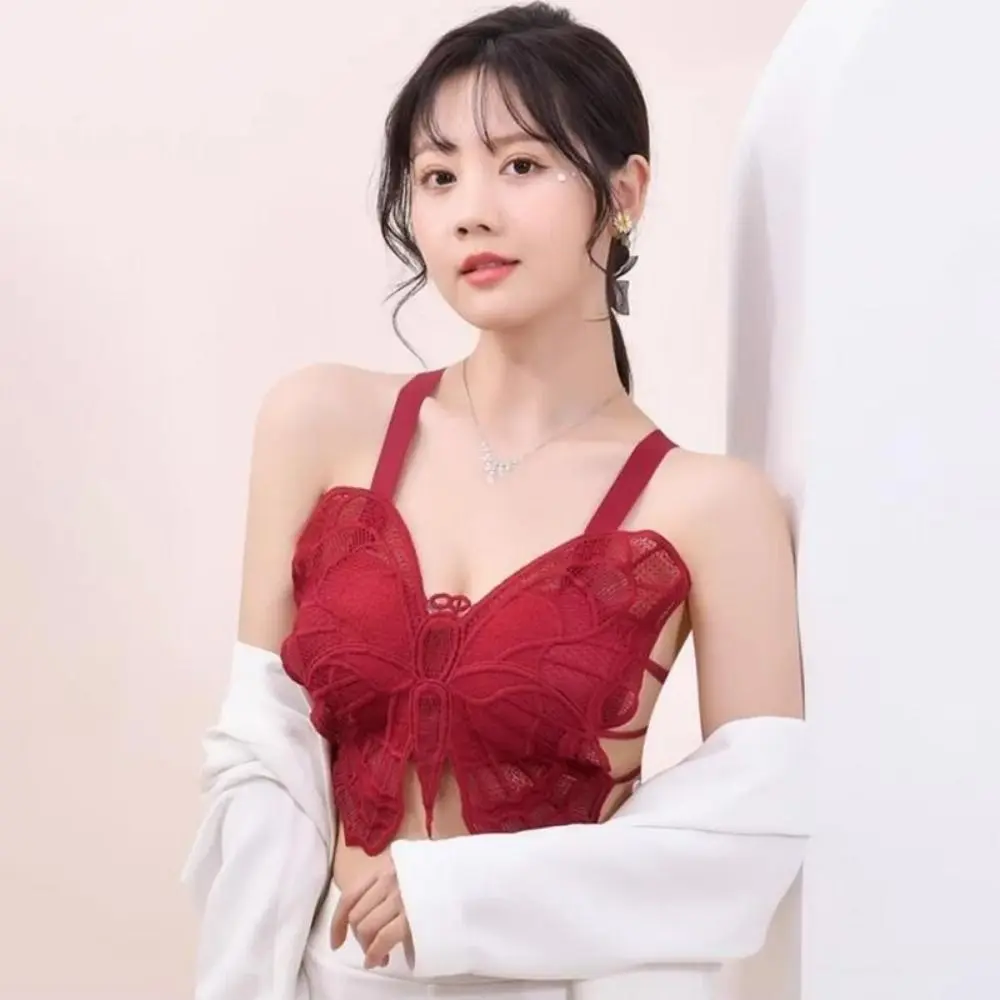New Sexy Lace Bras Hollow-out Flower Bra Brassiere Backless Underwear Female Lingerie