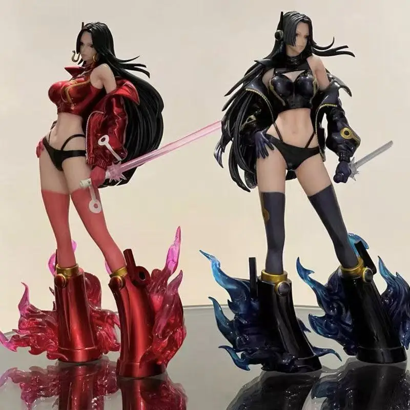 Figura de acción de One Piece de 27 cm en stock - Boa Hancock Two Color Battle GK Girl, juguete de PVC de anime, modelo coleccionable para fans de videojuegos, regalo