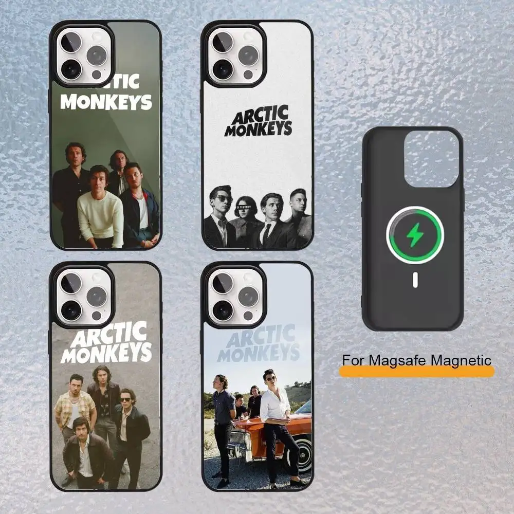 

Чехол для телефона Arctic M-Monkeys Band для iPhone 17,16,15,14,13,12,11 Plus, чехол с магнитной беспроводной зарядкой Pro Max