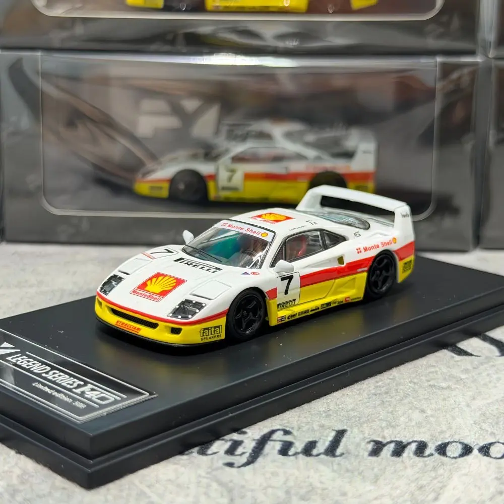 ダイキャスト-fy-1-64スケール-フェラーリ-f40-フィンクラシック-合金製カーモデル