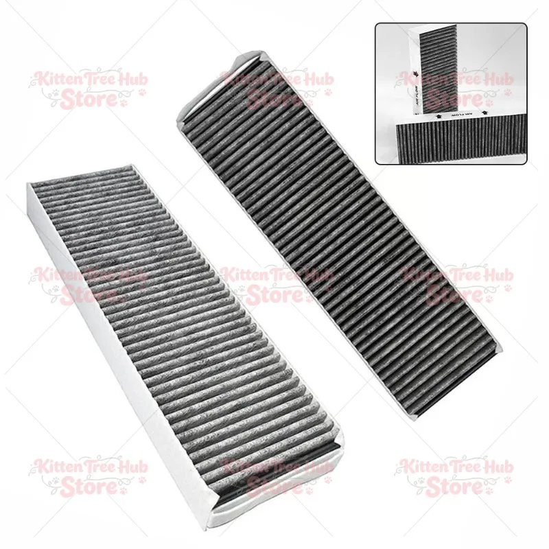 High-Quality 2-Pack Activated Carbon Filters Range Hood HEPA Filter Screen Filter