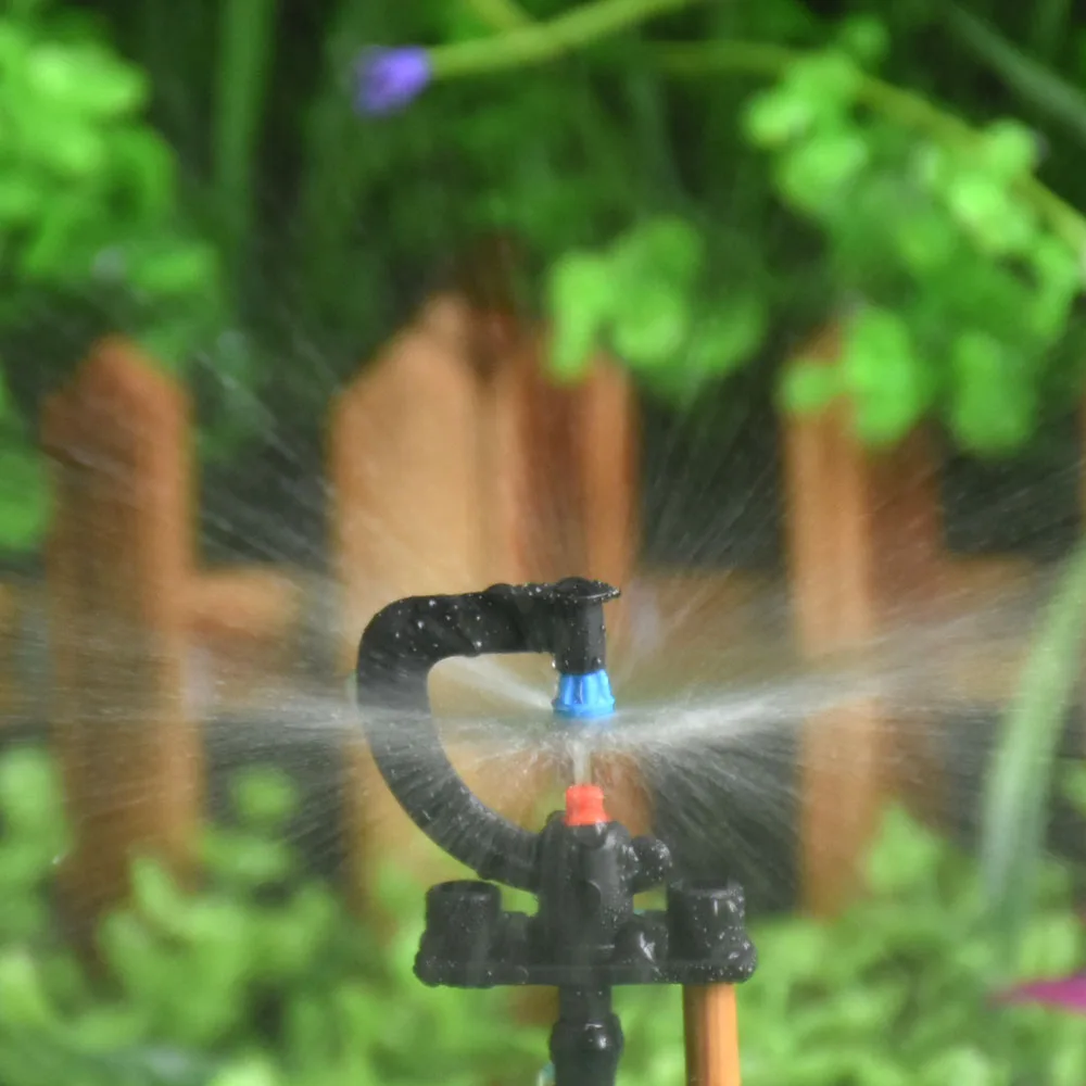 

10pcs G-Type 180 360 Degree Micro Nozzle Rotating Sprinkler Hanging Mist Nozzle For Garden Greenhouse Agriculture Irrigation