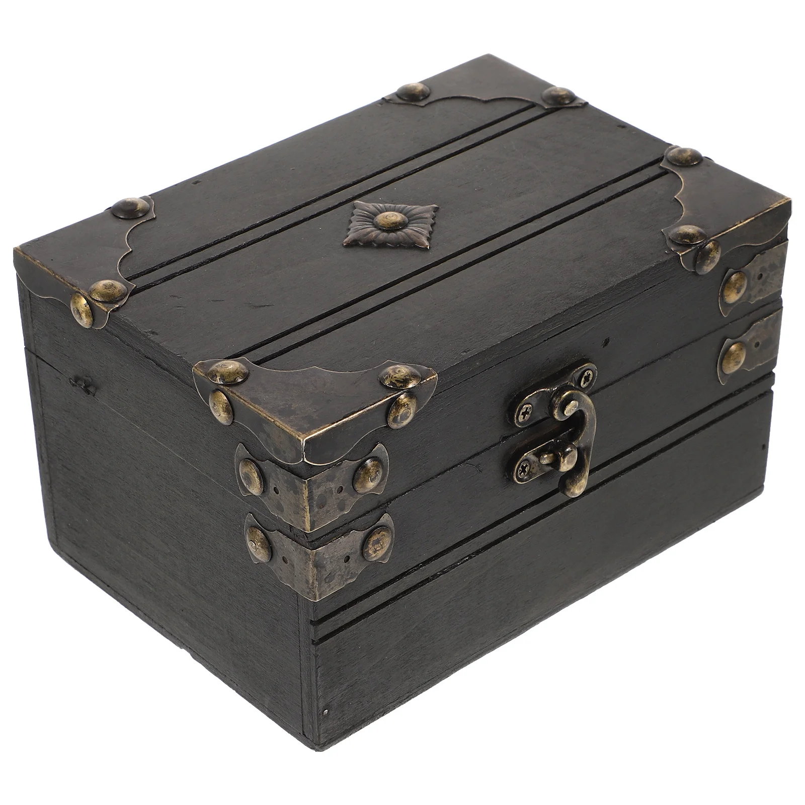 

Password Lock Jewelry Box Vintage Wooden Storage Chest For Necklace Bracelet Earring Trinket Organizer Treasure Keepsake Gift