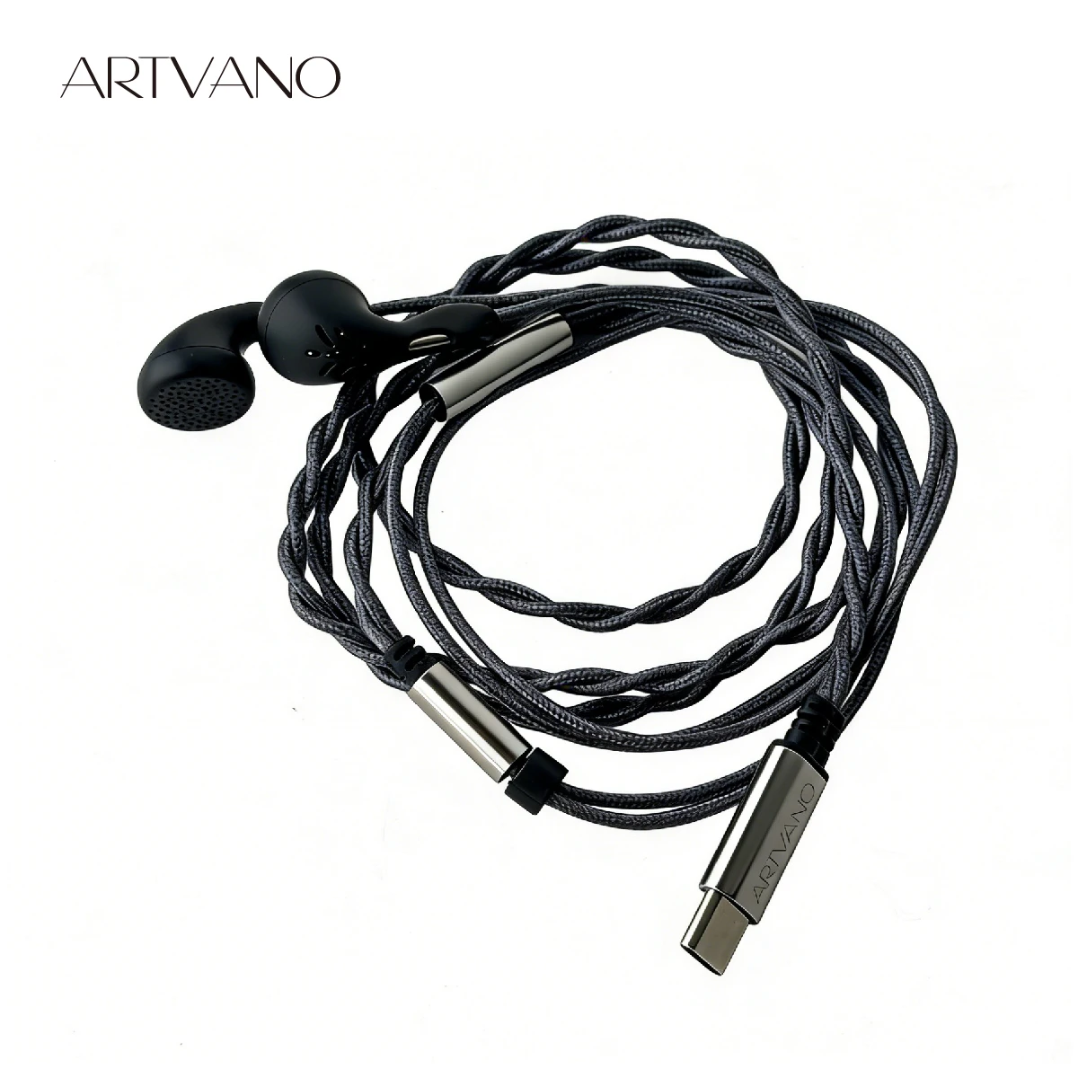 

ARTVANO FFS7 Wired Flat Head Earbuds Large Dynamic Driver HiFi Audiophile-Grade Earphones