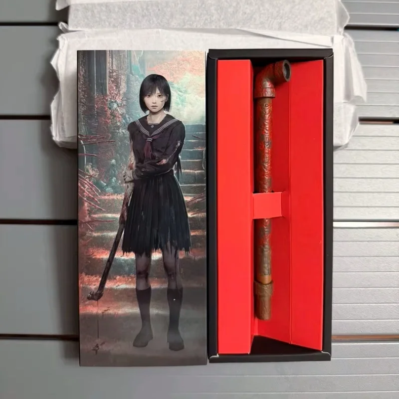 الأصلي الجديد سايلنت هيل F لعبة إطلاق مجموعة هدية خاصة أنبوب الصلب على شكل قلم حبر جاف أنيمي الرعب ميرش ديكور يومي #1