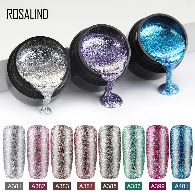 ROSALIND ネイルジェル 5ml 缶入りプラスチックネイル硬化剤速乾性マニキュアプライマー UV 照射ランプ DIY ネイル用品。