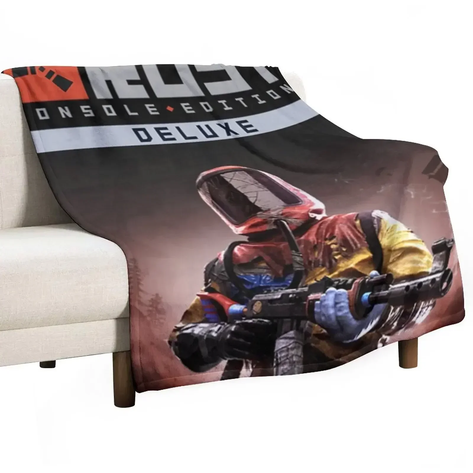 Console Game Rust Throw Blanket Blankets Sofas Of Decoration Decoratives Blankets