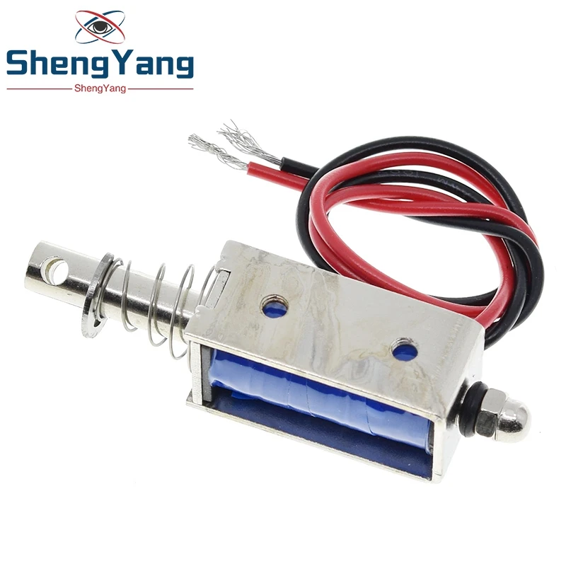 TZT JF-0530B تيار مستمر 6 فولت 12 فولت 24 فولت دفع وسحب نوع gangbei-0530B إطار مفتوح مغناطيس كهربائي قوة حفظ 5N السفر 10 مللي متر الملف اللولبي الخطي