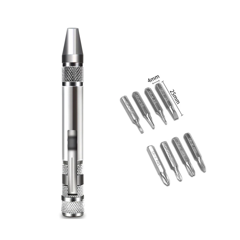 8 In 1 Mini Aluminum Precision Pen Screw Driver Screwdriver Set Repair Tools Kit for Cell Phone Hand Tool