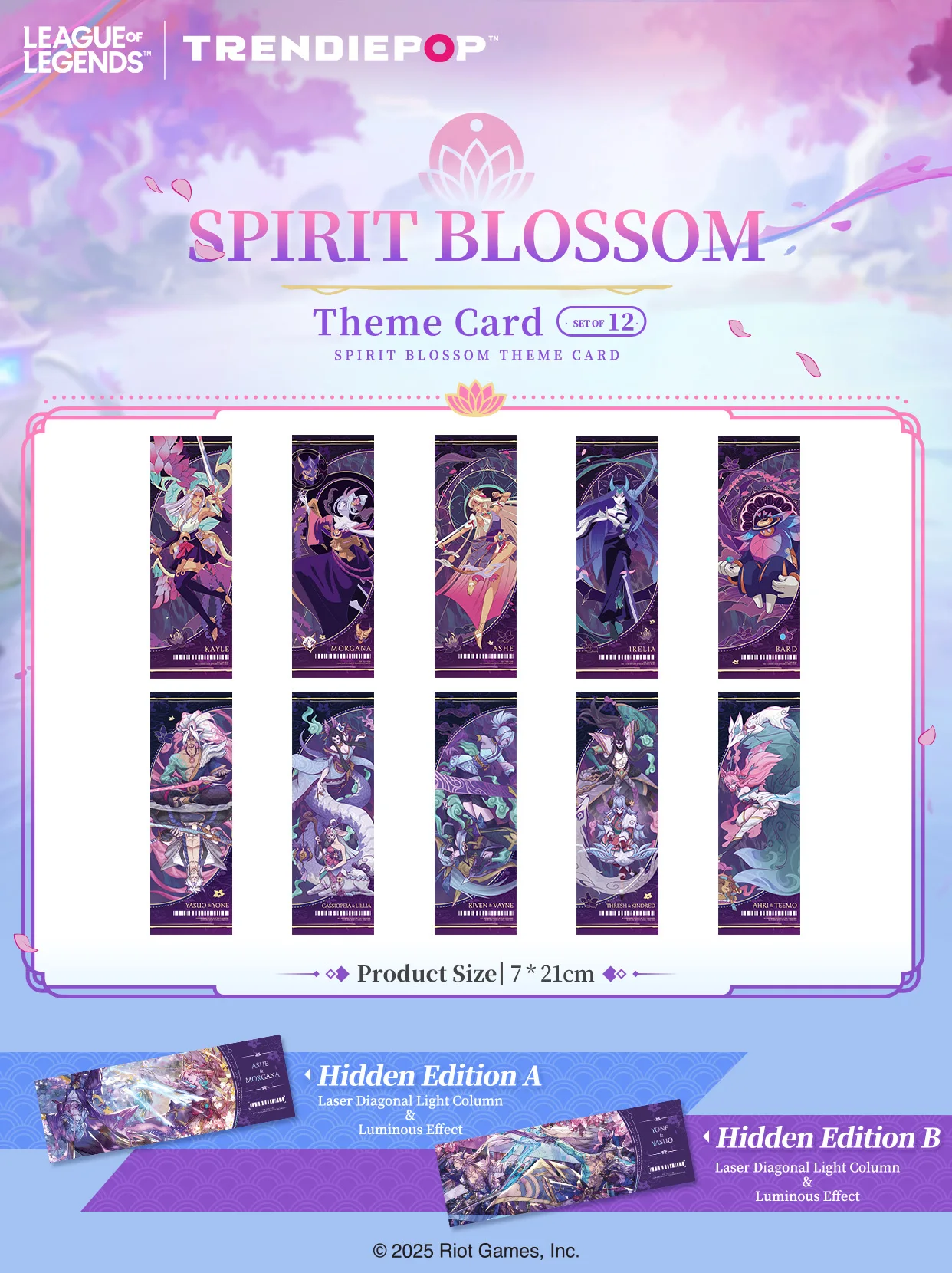 TRENDIEPOP League of Legends Spirit Blossom Style Guide Laser Ticket Blindbox (10+2) ملحقات الألعاب #2