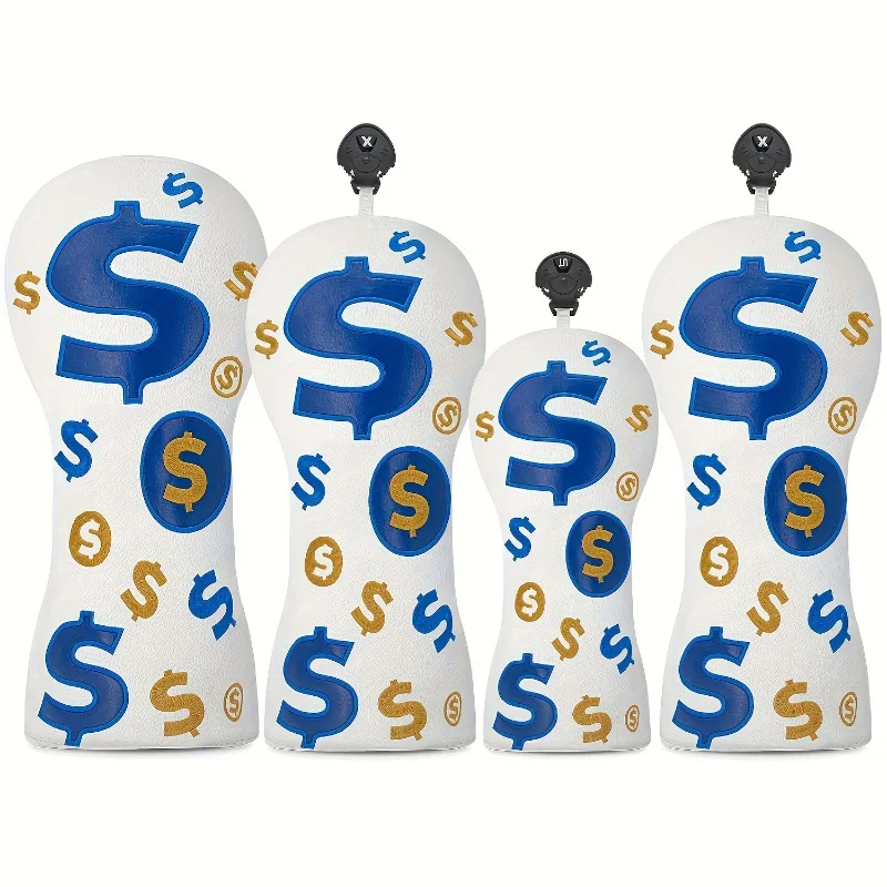 

Крышка головы клюшки для гольф-клуба в стиле ретро, аксессуары для гольфа, пыленепроницаемые и прочные материалы, обеспечивающие лучшую защиту.